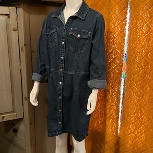 Levis denim dress or long jacket